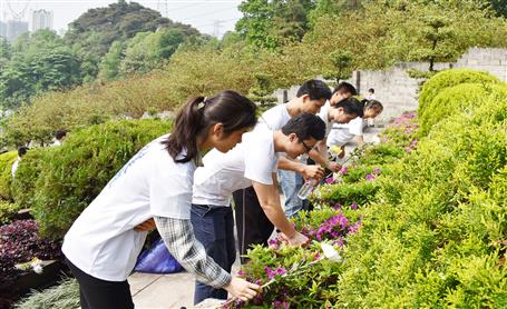 公司黨委與北雀社區(qū)黨委開(kāi)展清明祭掃活動(dòng)